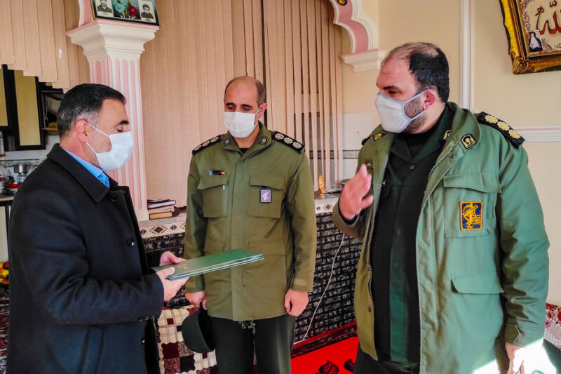 بسیجی ورزقانی از طرف سپاه پاسداران تقدیر شد